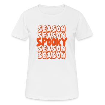 Jahreszeit Spooky Orange - Frauen T-Shirt atmungsaktiv - Weiß - Vorne - AI Model Female 172 dark (172cm)