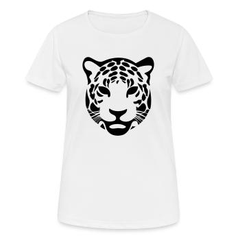 Leopard - Women's Breathable T-Shirt - white - Front - AI Model Female 172 dark (172cm)