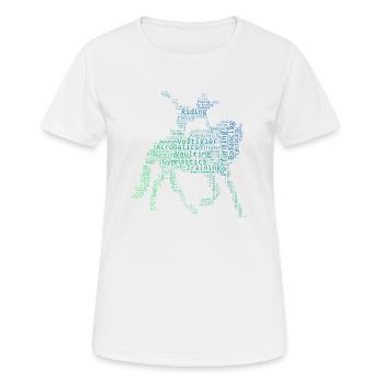 Balance Exercises Team Vaulting Athletic Disciplines - Women's Breathable T-Shirt - white - Front - AI Model Female 172 dark (172cm)