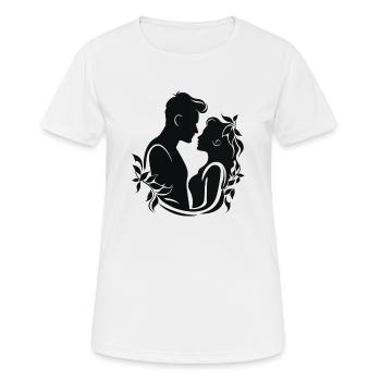 Baiser de gui - T-shirt respirant Femme - blanc - Devant - AI Model Female 172 dark (172cm)