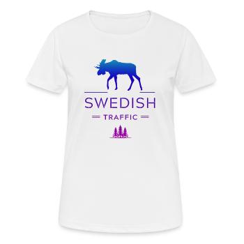 Suède Suède Scandinavie Pays nordiques Viking Europe - T-shirt respirant Femme - blanc - Devant - AI Model Female 172 dark (172cm)