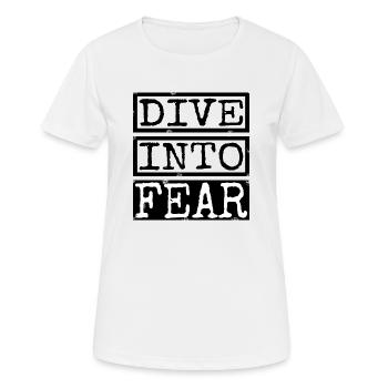 sayings courage quotes humor cultivating courage - Women's Breathable T-Shirt - white - Front - AI Model Female 172 dark (172cm)