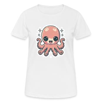 Octopus Lover - Women's Breathable T-Shirt - white - Front - AI Model Female 172 dark (172cm)