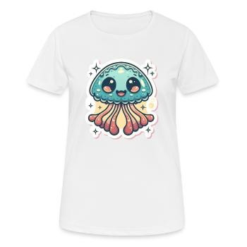 Jellyfish Lover - Women's Breathable T-Shirt - white - Front - AI Model Female 172 dark (172cm)