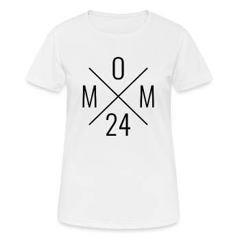 Mother Gift Saying 2024 - Women's Breathable T-Shirt - white - Front - AI Model Female 172 dark (172cm)