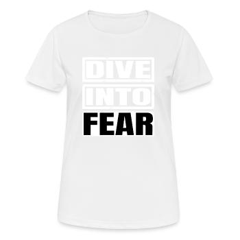 bungee jumping safety courage - Frauen T-Shirt atmungsaktiv - Weiß - Vorne - AI Model Female 172 dark (172cm)