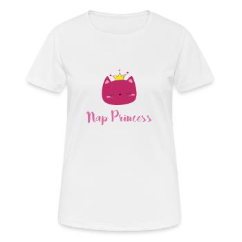 Nap princess cute kitty - Women's Breathable T-Shirt - white - Front - AI Model Female 172 dark (172cm)