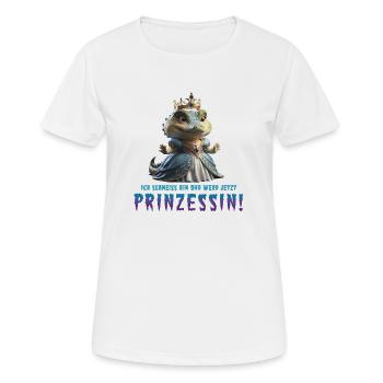 Kroko Prinzessin 03 - Frauen T-Shirt atmungsaktiv - Weiß - Vorne - AI Model Female 172 dark (172cm)
