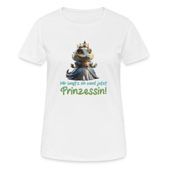 Kroko Prinzessin 01 - Frauen T-Shirt atmungsaktiv - Weiß - Vorne - AI Model Female 172 dark (172cm)