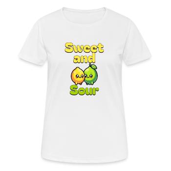 Sweet and Sour - Women's Breathable T-Shirt - white - Front - AI Model Female 172 dark (172cm)