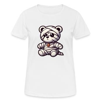 Süßer Mumienbär Halloween Kawaii - Frauen T-Shirt atmungsaktiv - Weiß - Vorne - AI Model Female 172 dark (172cm)