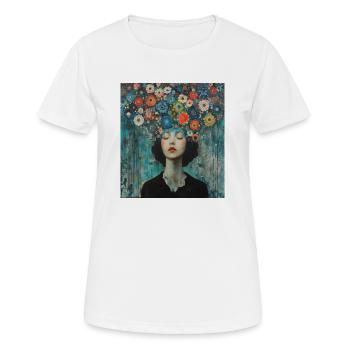 Bewusstsein für psychische Gesundheit - Frauen T-Shirt atmungsaktiv - Weiß - Vorne - AI Model Female 172 dark (172cm)