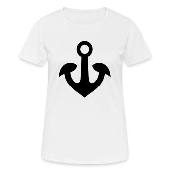 Anchor - Women's Breathable T-Shirt - white - Front - AI Model Female 172 dark (172cm)