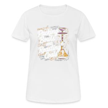 Relaxed hookah look for connoisseurs - Women's Breathable T-Shirt - white - Front - AI Model Female 172 dark (172cm)