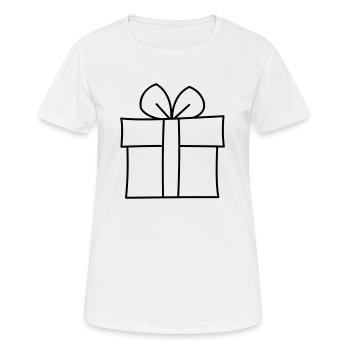 Cadeau - T-shirt respirant Femme - blanc - Devant - AI Model Female 172 dark (172cm)