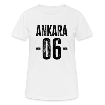 Ankara 06 – Stolz auf die Hauptstadtregion - Frauen T-Shirt atmungsaktiv - Weiß - Vorne - AI Model Female 172 dark (172cm)