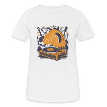 Roots of American Sound - Women's Breathable T-Shirt - white - Front - AI Model Female 172 dark (172cm)
