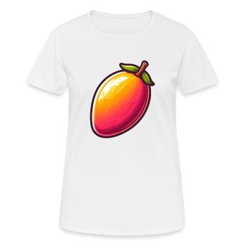 Mango large fruit - Women's Breathable T-Shirt - white - Front - AI Model Female 172 dark (172cm)
