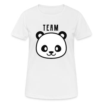 Team Panda - T-shirt respirant Femme - blanc - Devant - AI Model Female 172 dark (172cm)