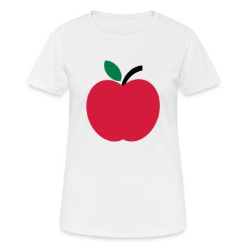 pomme - T-shirt respirant Femme - blanc - Devant - AI Model Female 172 dark (172cm)