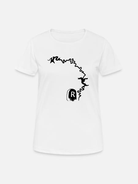 Saalekaskade Oberland Thüringen Rennsteig - Frauen T-Shirt atmungsaktiv - Weiß