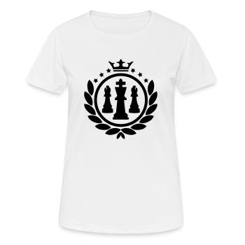 Couronne de Laurier (échecs) - T-shirt respirant Femme - blanc - Devant - AI Model Female 172 dark (172cm)
