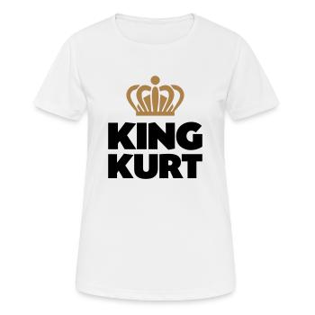 King kurt name thing crown - Women's Breathable T-Shirt - white - Front - AI Model Female 172 dark (172cm)