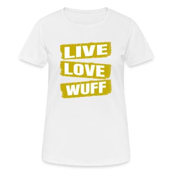 dog dancing best friends best dog dad - Women's Breathable T-Shirt - white - Front - AI Model Female 172 dark (172cm)