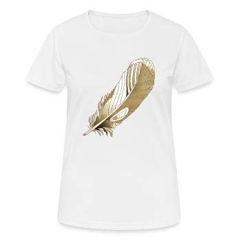 Feather - Women's Breathable T-Shirt - white - Front - AI Model Female 172 dark (172cm)
