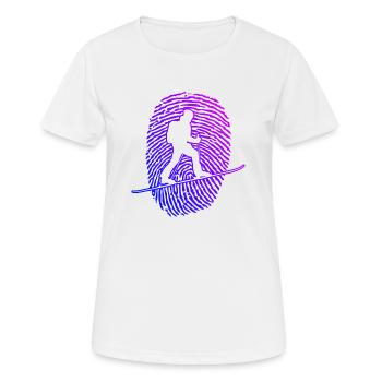Women's Ski Mountaineering Skiing Tour Ski Ski Tour - Women's Breathable T-Shirt - white - Front - AI Model Female 172 dark (172cm)