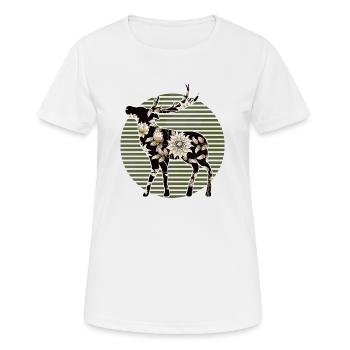 Deer - Women's Breathable T-Shirt - white - Front - AI Model Female 172 dark (172cm)