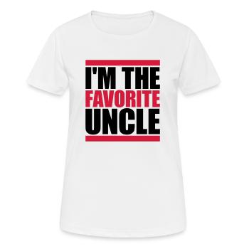 at The Favorite Uncle - Women's Breathable T-Shirt - white - Front - AI Model Female 172 dark (172cm)