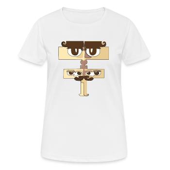 Unwirklicher Charakter - Frauen T-Shirt atmungsaktiv - Weiß - Vorne - AI Model Female 172 dark (172cm)