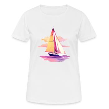 Sailing Sailing Sailing Sailing Sailboat - Women's Breathable T-Shirt - white - Front - AI Model Female 172 dark (172cm)