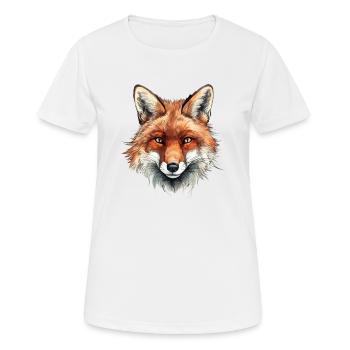 Naturfuchs - Frauen T-Shirt atmungsaktiv - Weiß - Vorne - AI Model Female 172 dark (172cm)
