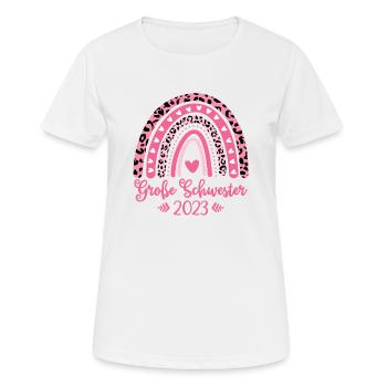 Große Schwester 2023 - Frauen T-Shirt atmungsaktiv - Weiß - Vorne - AI Model Female 172 dark (172cm)