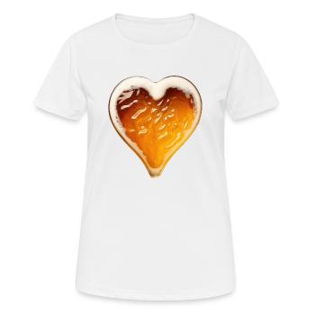 I love ... Beer - Frauen T-Shirt atmungsaktiv - Weiß - Vorne - AI Model Female 172 dark (172cm)