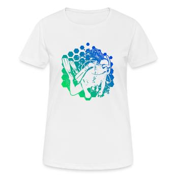 Scuba Taucher Scuba Diver Free Dive Diver - Frauen T-Shirt atmungsaktiv - Weiß - Vorne - AI Model Female 172 dark (172cm)