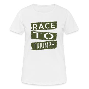 Betting Jockey Geek Adventure Vibrant Racehorse - Women's Breathable T-Shirt - white - Front - AI Model Female 172 dark (172cm)