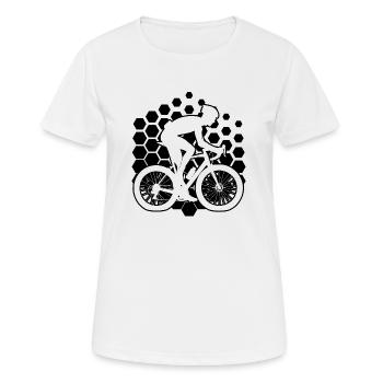 Road Cyclists Road Cycling Women - Women's Breathable T-Shirt - white - Front - AI Model Female 172 dark (172cm)