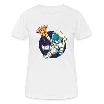 Pizza Astronaut - Women's Breathable T-Shirt - white - Front - AI Model Female 172 dark (172cm)