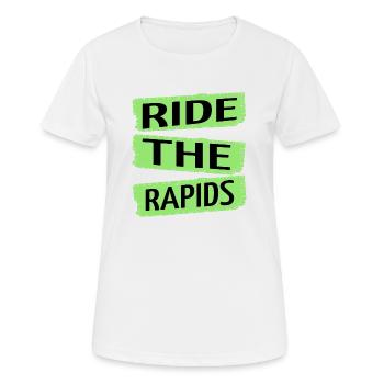 idée de cadeau d’anniversaire adrénaline accros cool - T-shirt respirant Femme - blanc - Devant - AI Model Female 172 dark (172cm)