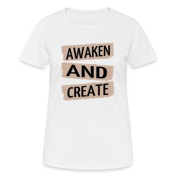Enlightenment Quotes Innovative Ideas Statement - Women's Breathable T-Shirt - white - Front - AI Model Female 172 dark (172cm)