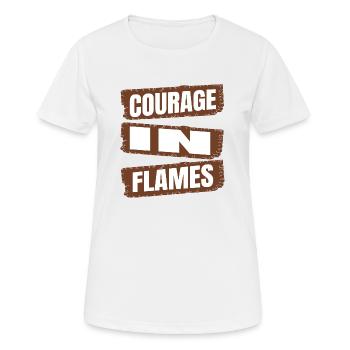 awesome fire station funny quote acts of courage - Frauen T-Shirt atmungsaktiv - Weiß - Vorne - AI Model Female 172 dark (172cm)