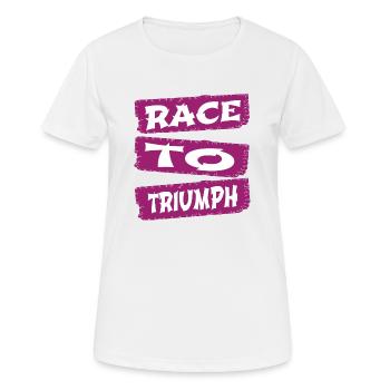 Des moments exaltants Des aventures palpitantes - T-shirt respirant Femme - blanc - Devant - AI Model Female 172 dark (172cm)
