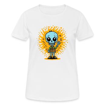 Skelett - Frauen T-Shirt atmungsaktiv - Weiß - Vorne - AI Model Female 172 dark (172cm)