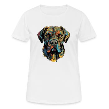 Chien Chien - T-shirt respirant Femme - blanc - Devant - AI Model Female 172 dark (172cm)