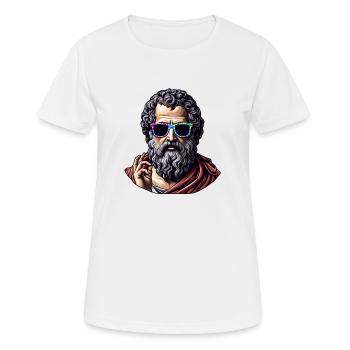 Cool Philosopher - Women's Breathable T-Shirt - white - Front - AI Model Female 172 dark (172cm)