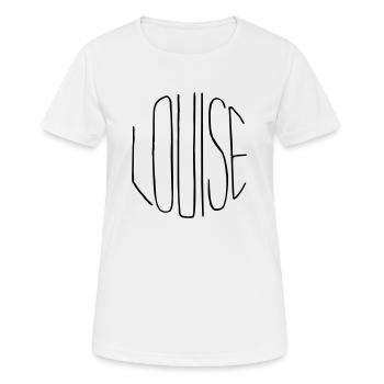 Louise - Frauen T-Shirt atmungsaktiv - Weiß - Vorne - AI Model Female 172 dark (172cm)