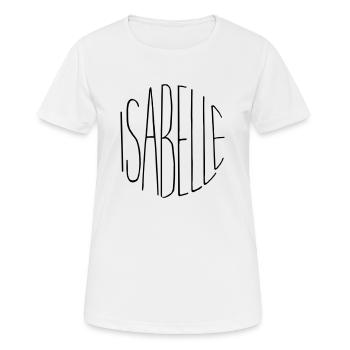 Isabelle - T-shirt respirant Femme - blanc - Devant - AI Model Female 172 dark (172cm)